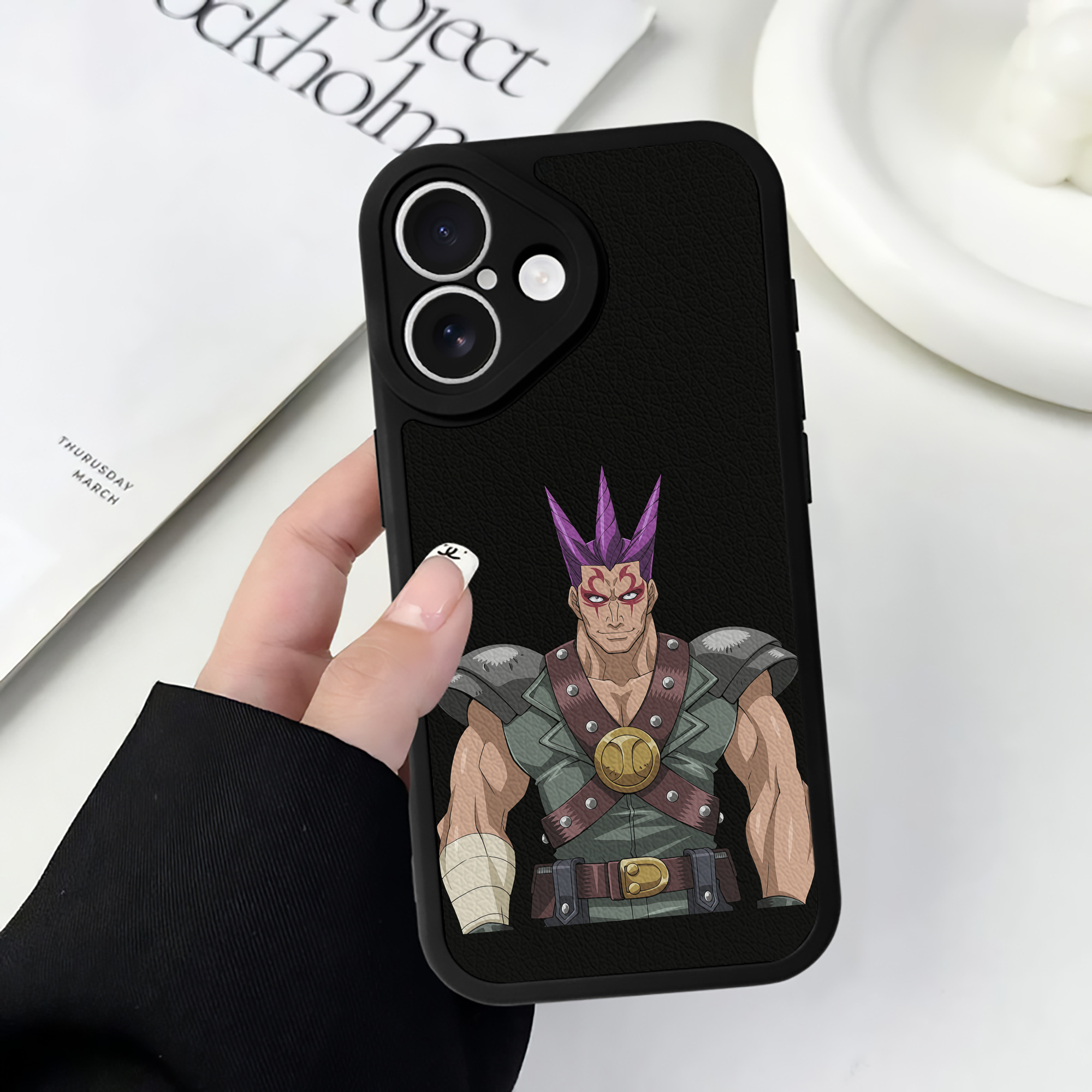 （画像用） 遊☆戯☆王 Yu-Gi-Oh! 【iPhone 16シリーズ対応】シリコンスマホケース（レザー調） 材質：シリコン